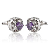 Men's Rhinestone Cufflinks Woman's Wedding Studs
