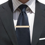 B36D Men Brass Golden Tie Necktie Clip Clasp Wedding Engraved Tie Bar Clips
