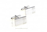 Silver Square Copper Material Men Cufflinks Wholesale Retail
