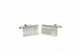 Silver Square Copper Material Men Cufflinks Wholesale Retail