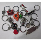 2PCS JDM Racing Fans Driver Mark Car Keychain Auto Part Model Key Chain Ring