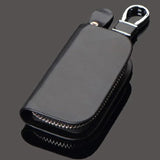 Vintage Leather Wallet Men Key Holder Zipper Key Case Bag