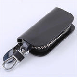 Vintage Leather Wallet Men Key Holder Zipper Key Case Bag