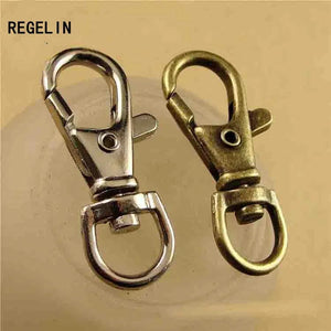 10pcs Antique Bronze Retro Lobster Swivel Clasp for Key Ring Necklace Chain DIY