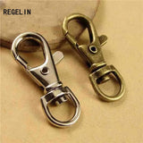10pcs Antique Bronze Retro Lobster Swivel Clasp for Key Ring Necklace Chain DIY