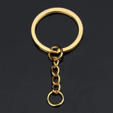 20pcs Antique Bronze Key Rings 60mm Long Key Chains Split Rings KeyChains