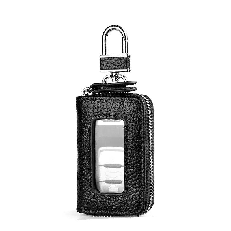 Leather Car Key Bag Wallet Key Rings Holder Many Colors