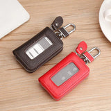 Leather Car Key Bag Wallet Key Rings Holder Many Colors