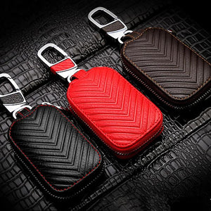 Leather Car Key Shell Case Cover Holder Bag Pouch Wallet Protector