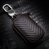 Leather Car Key Shell Case Cover Holder Bag Pouch Wallet Protector