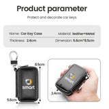 Carbon Fiber Car Key Case for Smart 451 453 Fortwo Forfour