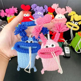 Funny MonsterWeave Key Wallet For Women Men Kids Gift Knitting Pendant