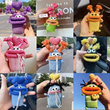 Funny MonsterWeave Key Wallet For Women Men Kids Gift Knitting Pendant