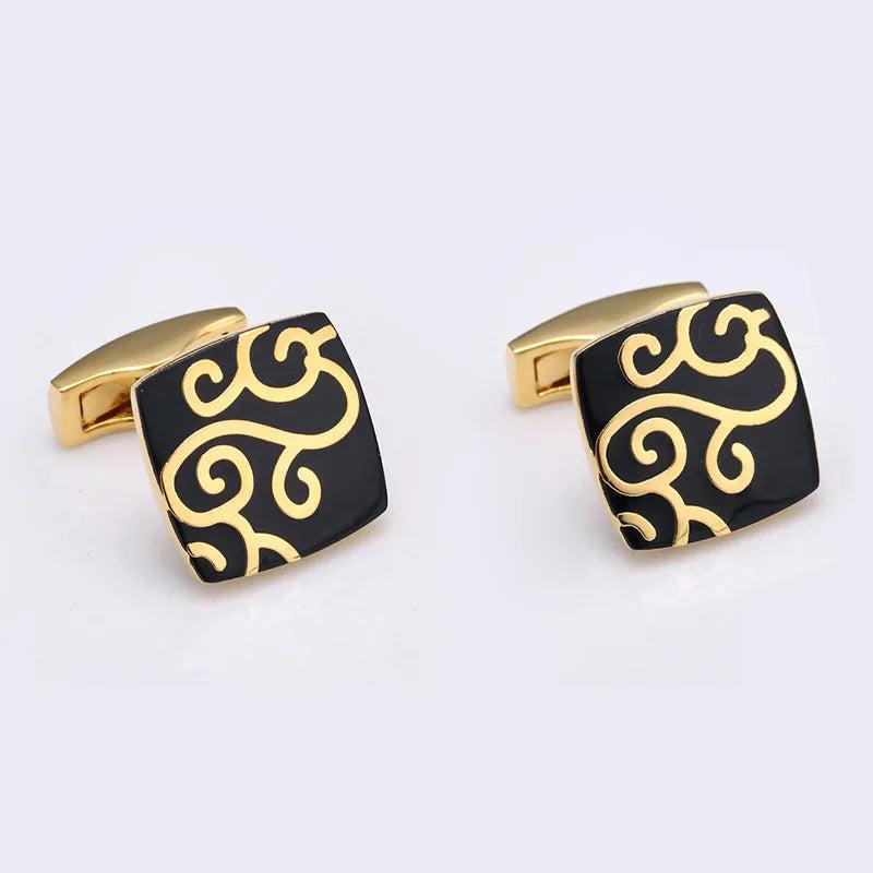 Enamel Flower Cufflinks French Shirt Buttons Top Bonito Gemelos Arrival