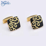 Enamel Flower Cufflinks French Shirt Buttons Top Bonito Gemelos Arrival