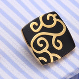 Enamel Flower Cufflinks French Shirt Buttons Top Bonito Gemelos Arrival