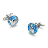 Classic Copper Men's Cufflinks Map Style Wedding Shirt Buttons