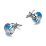 Classic Copper Men's Cufflinks Map Style Wedding Shirt Buttons