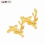 Deer Cufflinks For French Shirt Mens Groom Jewelry
