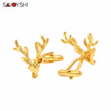 Deer Cufflinks For French Shirt Mens Groom Jewelry