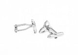 Silver Copper Business Style Cuff Links for Men