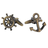 Vintage Copper Anchor Cufflinks Men's Jewelry Gift