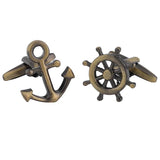 Vintage Copper Anchor Cufflinks Men's Jewelry Gift