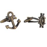 Vintage Copper Anchor Cufflinks Men's Jewelry Gift