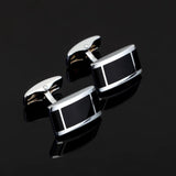 Copper Enamel Square Cufflinks for Men