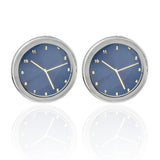 Clock Cufflink Set for Men Shirt Studs Button