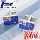 New Zealand Flag Cufflink Cuff Link 2 Pairs