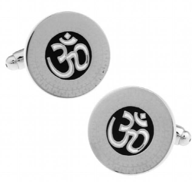 iGame Men Gift Cufflinks Copper Round Muslims