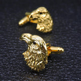 Golden bird head Cufflinks for Men, Novel Animal Shirt Cuff Links