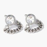 Rhinestone Chain Cufflinks Business Banquet Shirt Buttons Wedding Accessories