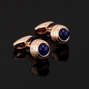 Rose Crystal Cuff Button Sea Wedding Style Cufflinks
