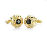 Crystal Crown Cufflinks for Men