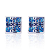 Crystal Crown Cufflinks for Men
