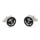 Anchor Sailing Cufflinks for Men Shirt