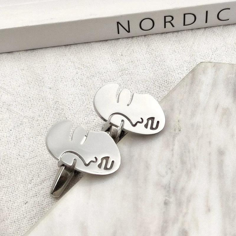 Personalized Mens Shirt Mask Cufflinks for Father Wedding Gift