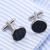 Bonito Stone Cufflinks Tie Clip 3Pcs Set Classic Clasp Necktie Tie Bar