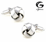 iGame Supply Metal Knot Cuff Links Brass Dull Polish