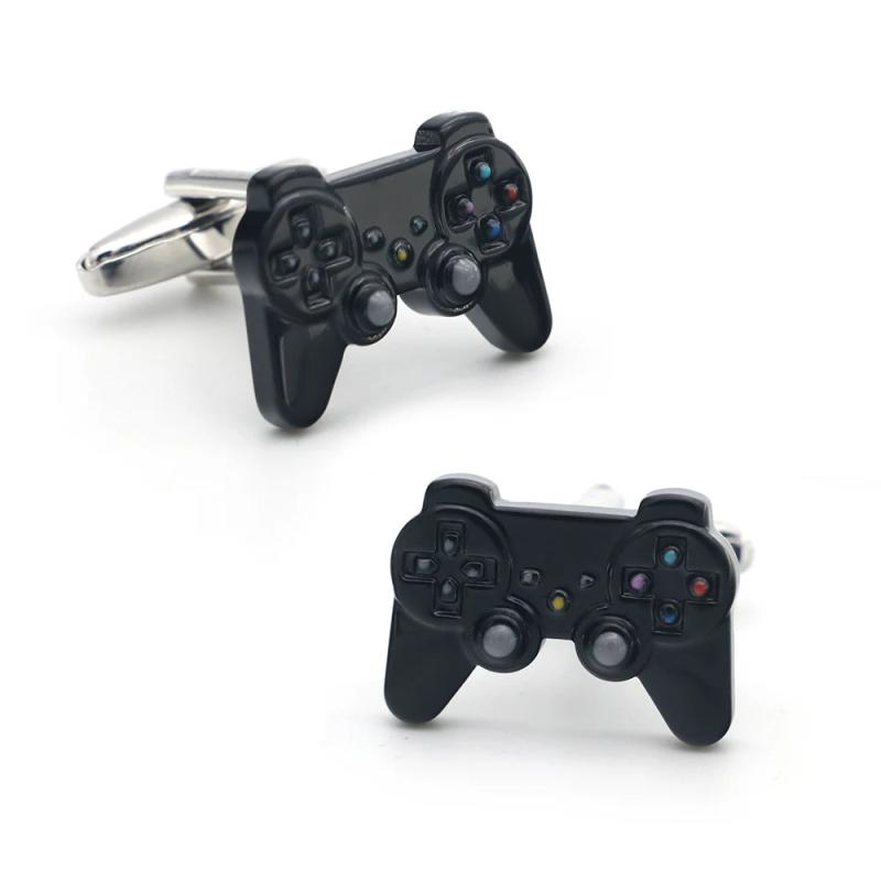 iGame Cartoon Cuff Links Brass GamePad Cufflinks Men Gift
