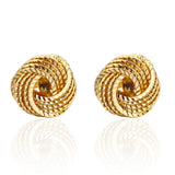 Golden Knot Cufflinks Buttons for Mens Wedding Business Shirt