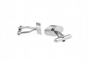 Men's Engravable Oval Style Copper Cuff Links
