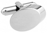 Men's Engravable Oval Style Copper Cuff Links
