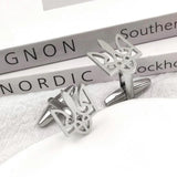 Custom Ukraine Tryzub Stainless Steel Cufflinks for Men