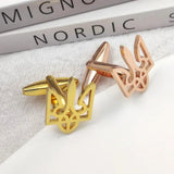 Custom Ukraine Tryzub Stainless Steel Cufflinks for Men