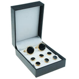 Sea Shell Copper Mens Cuff Link Studs Set French Style Cufflinks