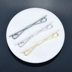Copper Metal Line Collar Clip Unisex Suit Shirt Accessories
