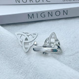 Stainless Steel Triskele Triskelion Celtics Knot Symbol Cufflinks